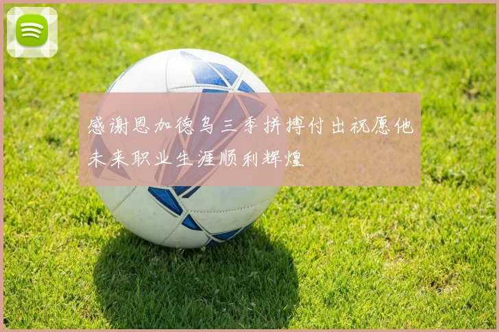 感谢恩加德乌三季拼搏付出祝愿他未来职业生涯顺利辉煌